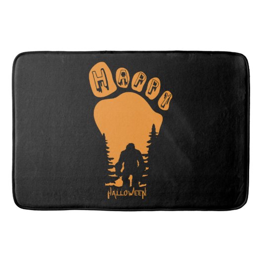 Tapis De Bain Happy Big Foot Halloween (Devant)
