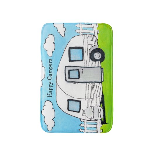 Tapis De Bain Happy Campers (Devant (Vertical))