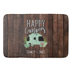 Tapis De Bain Happy Campers, Camping, RV, Motorhome, Trailer