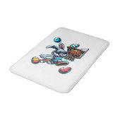 Tapis De Bain Happy Easter Basketball Boys Easter Bunny Funny Ea (Angle)