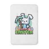 Tapis De Bain Happy Easter Bunny Pixel Game Gaming Gamer Boys Ki (Devant (Vertical))