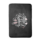 Tapis De Bain Happy Easter Cute Bunny Rabbit Easter Day (Devant (Vertical))