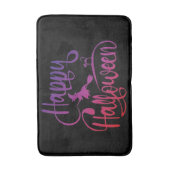 Tapis De Bain Happy Halloween dégradé volant sorcière chat (Devant (Vertical))