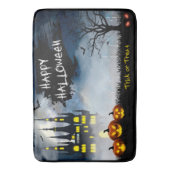 Tapis De Bain Happy Halloween Haunted Maison de Mat de bain (devant Vertical)