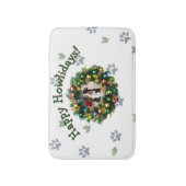 Tapis De Bain Happy Howlidays Photo Image (Devant (Vertical))