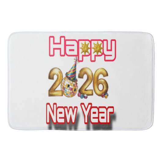 Tapis De Bain Happy New year  (Devant)