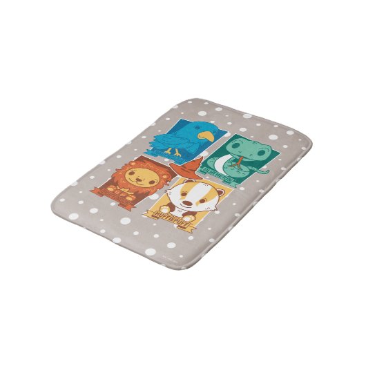TAPIS DE BAIN HARRY POTTER™ | CARTOON HOGWARTS™ MAISONS (Angle)