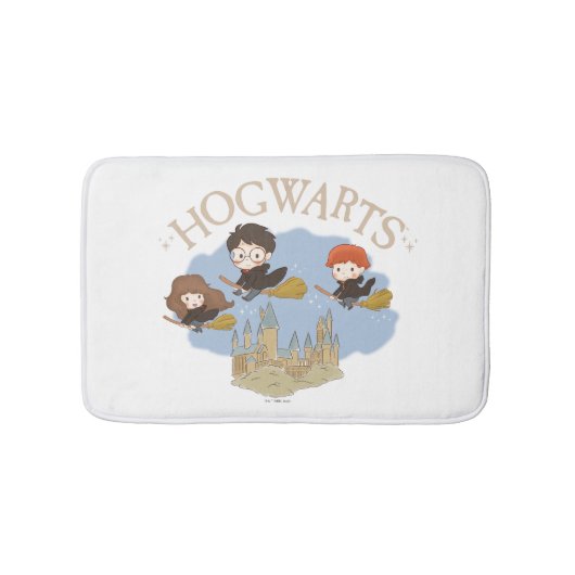Tapis De Bain HARRY POTTER™, Hermione et Ron survolent HOGWARTS™ (Devant)