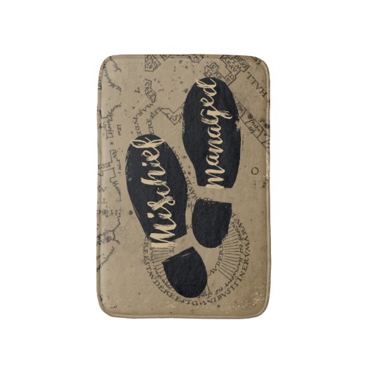 Tapis De Bain Harry Potter | MISCHIEF MANAGED™ Mappage Empreinte (Devant (Vertical))