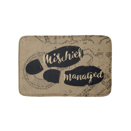 Tapis De Bain Harry Potter | MISCHIEF MANAGED™ Mappage Empreinte (Devant)