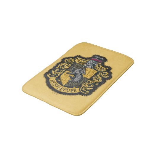 Tapis De Bain Harry Potter | Patch de crête de Hufflepuff (Angle)