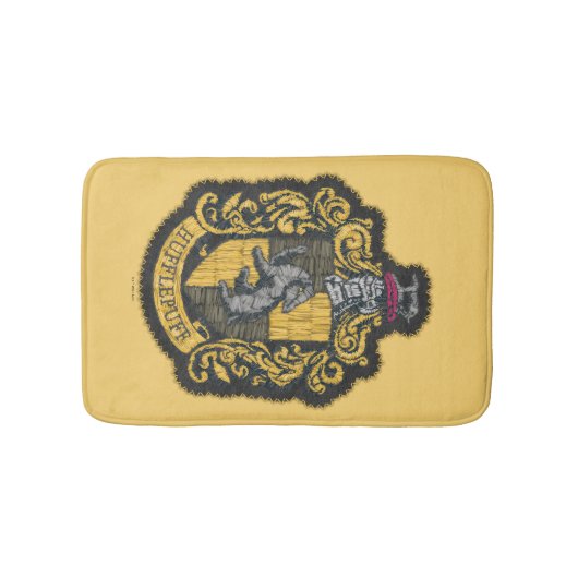 Tapis De Bain Harry Potter | Patch de crête de Hufflepuff (Devant)
