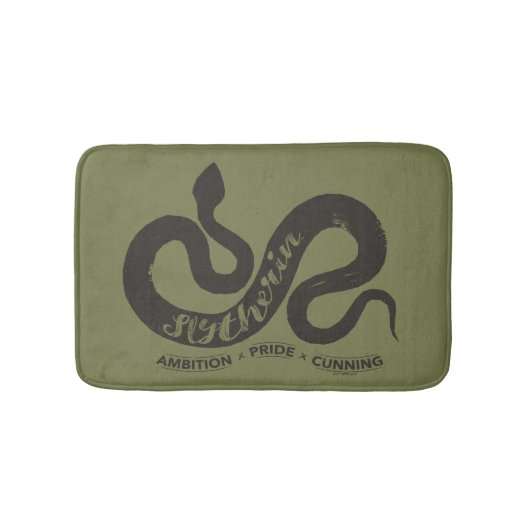 Tapis De Bain Harry Potter | SLYTHERIN™ Silhouette Typographie (Devant)