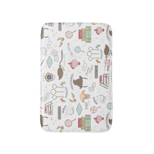 Tapis De Bain HARRY POTTER™ Tiny Magic Pattern (Devant (Vertical))