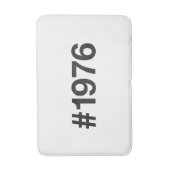 Tapis De Bain Hashtag 1976 49 Anniversaire (Devant (Vertical))