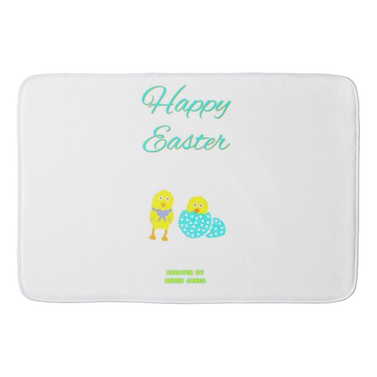 Tapis De Bain Hatchs de Pâques Grand Mat de bain (Devant)