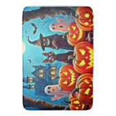Tapis De Bain Haunted Halloween conception de nuit (devant Vertical)