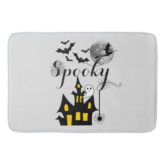 Tapis De Bain Haunted House Halloween Parti Éffrayant (Devant)