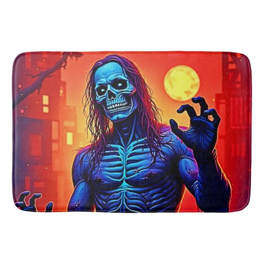 Tapis De Bain Haunting Zombie Demon Dans Le Design De La Ville (Devant)