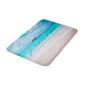 Tapis De Bain Hawaii Aloha Citation Turquoise Tropical Beach Pho (Angle)