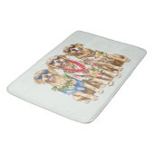 Tapis De Bain Hawaiian Golden Retriever Dogs Flower Lei (Angle)