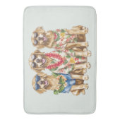 Tapis De Bain Hawaiian Golden Retriever Dogs Flower Lei (devant Vertical)
