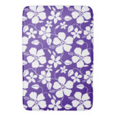 TAPIS DE BAIN HAWAIIAN HULA (HIBISCUS) PURPLE (devant Vertical)