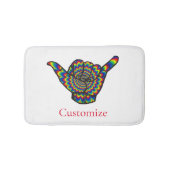 Tapis De Bain Hawaiian Shaka Psychedelic Thunder_Cove (Devant)