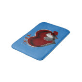 Tapis De Bain Heart Magic Blue Large Bath Mat (Angle)