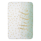 Tapis De Bain Hello Gold Mint Confetti Ombre (devant Vertical)