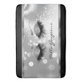 Tapis De Bain Hello Gorgeous - Beaux cils avec Argent (devant Vertical)