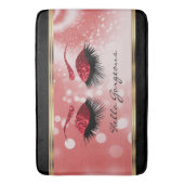 Tapis De Bain Hello Gorgeous - Beaux cils avec Rouge (devant Vertical)