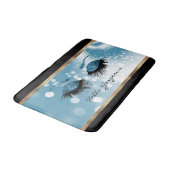 Tapis De Bain Hello Gorgeous - Beaux cils bleu (Angle)