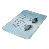 Tapis De Bain Hello Gorgeous - Eyelashes avec Parties scintillan (Angle)