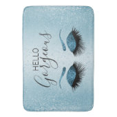 Tapis De Bain Hello Gorgeous - Eyelashes avec Parties scintillan (devant Vertical)
