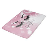 Tapis De Bain Hello Gorgeous - Yeux de Parties scintillant rose (Angle)