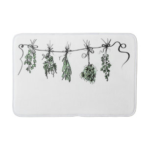 Tapis De Bain Herbes du jardin