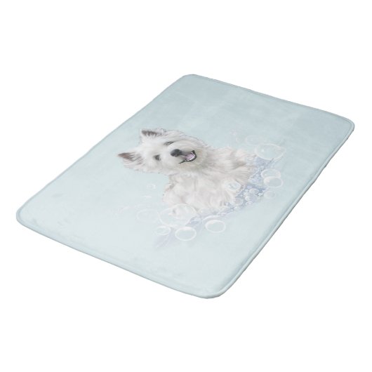 Tapis De Bain Heure de bain Westie (Angle)