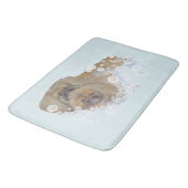 Tapis De Bain Heure du bain pour Pékinois (Angle)