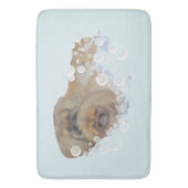 Tapis De Bain Heure du bain pour Pékinois (devant Vertical)
