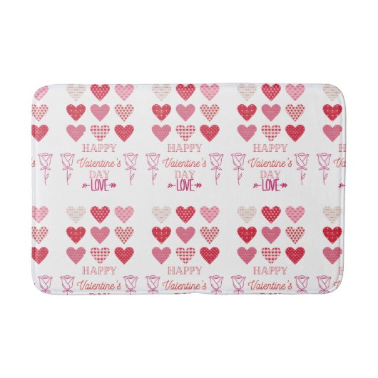 Tapis De Bain Heureuse Sainte-Valentin mon amour (Devant)