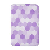 Tapis De Bain Hexagone blanc violet clair moderne (Devant (Vertical))