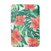 Tapis De Bain Hibiscus à l'orange tropicale (Devant (Vertical))