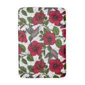 Tapis De Bain Hibiscus et colibris (Devant (Vertical))