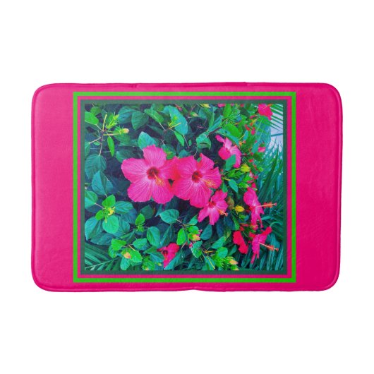 Tapis De Bain Hibiscus Flower Love (Devant)