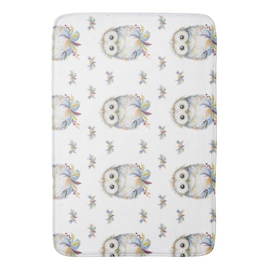 Tapis De Bain Hibou (devant Vertical)