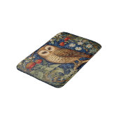 Tapis De Bain Hibou dans le jardin style William Morris (Angle)