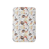 Tapis De Bain Hibou drôle de texture (Devant (Vertical))