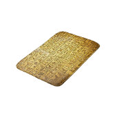 Tapis De Bain Hiéroglyphes égyptiens anciens Jaune (Angle)