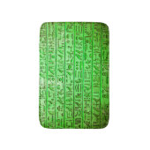 Tapis De Bain Hiéroglyphes égyptiens anciens Mat Bain Vert (Devant (Vertical))